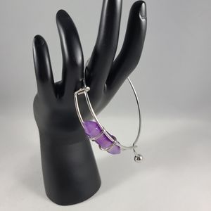 Stone Bracelet Pink or Purple